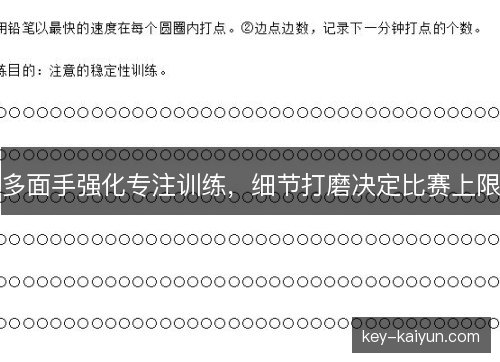 多面手强化专注训练，细节打磨决定比赛上限
